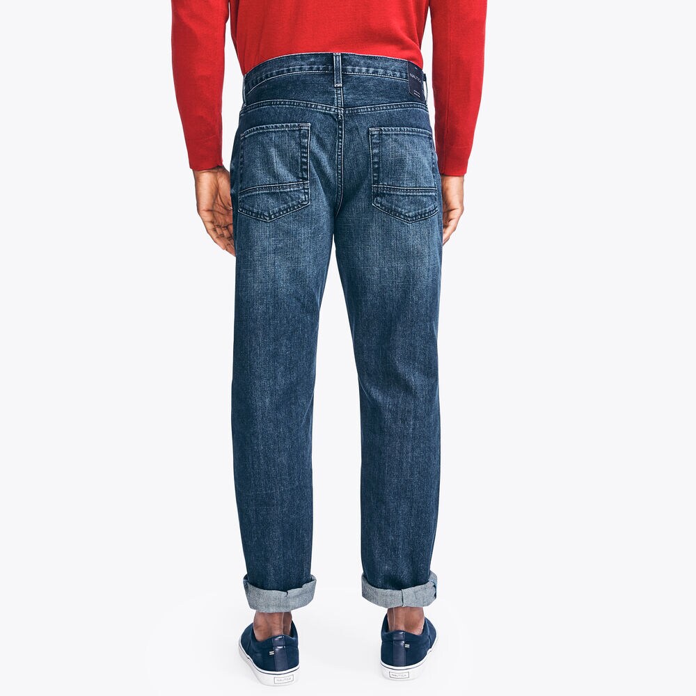 RELAXED FIT DENIM,Smokey Indigo Wash,large