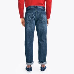 RELAXED FIT DENIM,Smokey Indigo Wash,large
