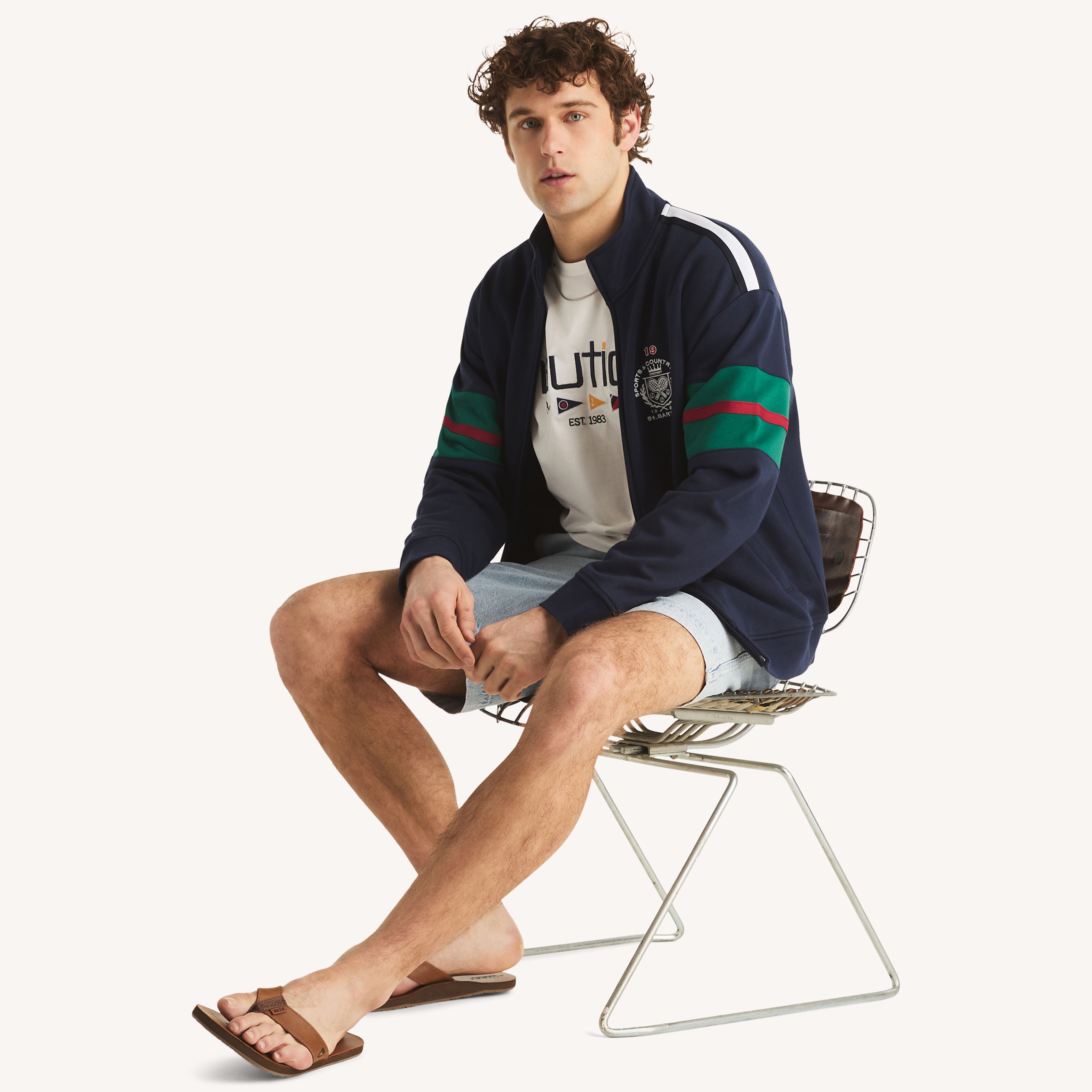 Colorblock Full-Zip Mock-Neck | Nautica