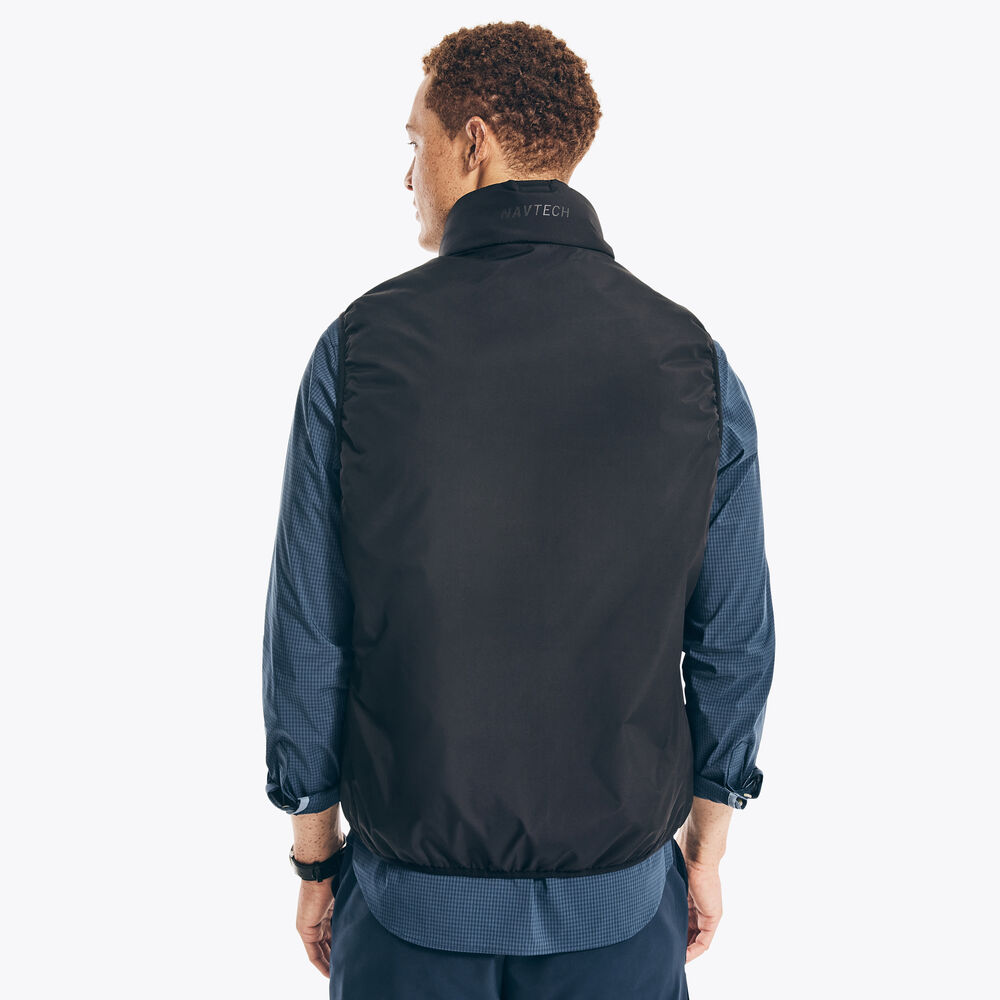 NAVTECH SUSTAINABLY CRAFTED WATER-RESISTANT VEST,True Black,large
