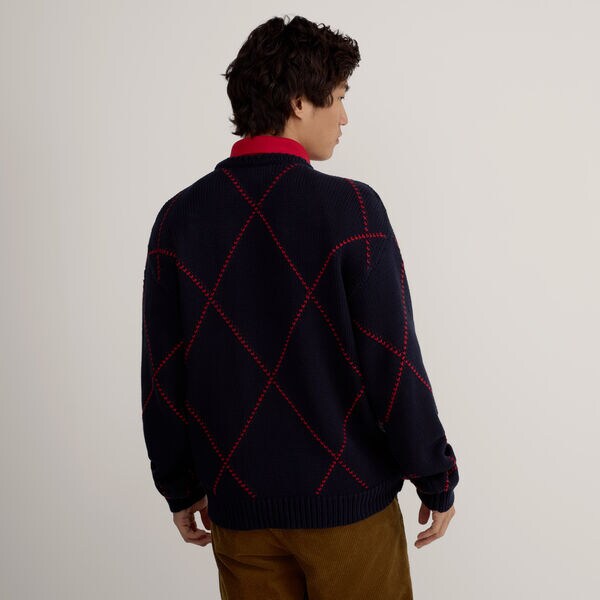 Argyle Crewneck Sweater 