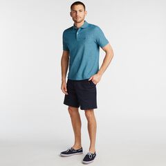 CLASSIC-FIT PERFORMANCE POLO,Ocean Depth Heather,large