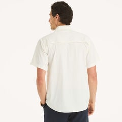Nautica OTF UPF 50+ Short-Sleeve Shirt,Antique White Wash,large