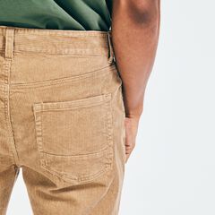 STRAIGHT FIT CORDUROY PANT,Dark Brown,large
