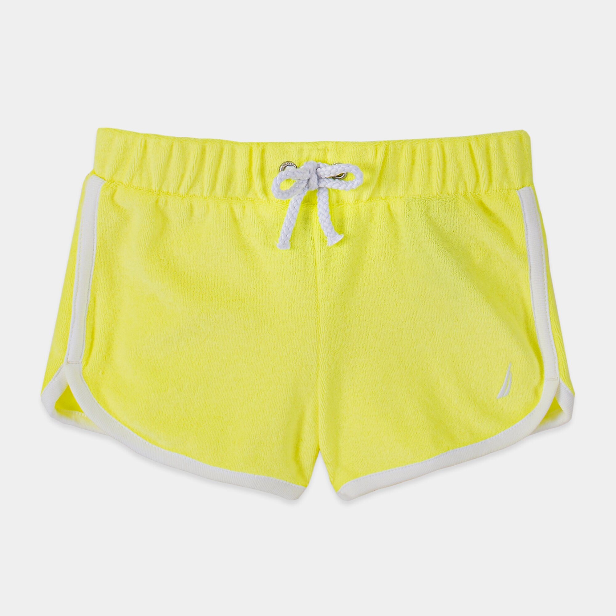 TODDLER GIRLS' TERRY DOLPHIN SHORTS (2T-4T),Light Yellow,large