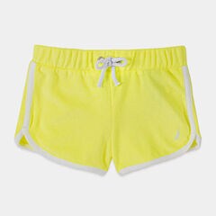 TODDLER GIRLS' TERRY DOLPHIN SHORTS (2T-4T),Light Yellow,large
