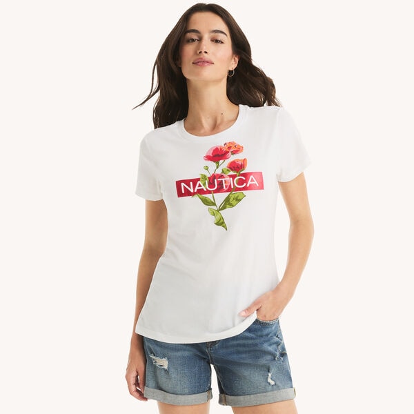 Floral Logo Graphic T-Shirt