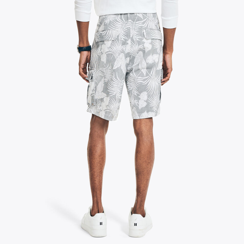 8.5" PRINTED CARGO SHORT,Stellar Blue Heather,large