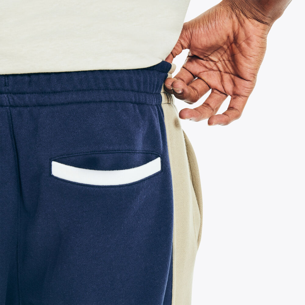 SIDE-STRIPE COLORBLOCK JOGGER,Stellar Blue Heather,large
