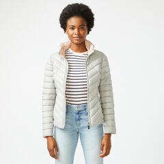REVERSIBLE PACKABLE HOODED COAT,Light Purple,large