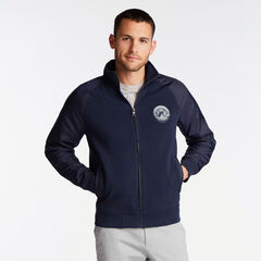 COLORBLOCK BOMBER JACKET,Navy,large