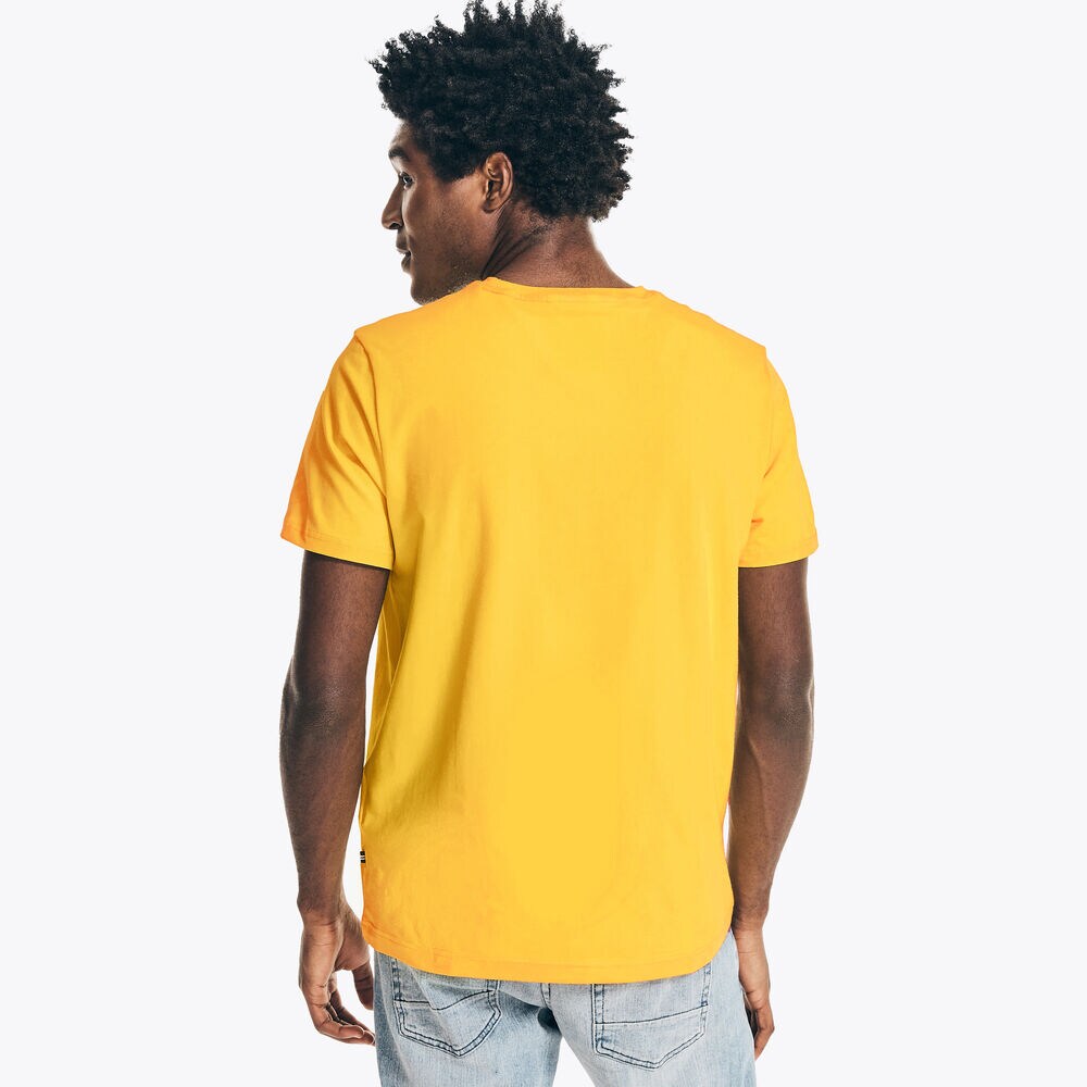 CLASSIC FIT POCKET T-SHIRT,Marigold,large