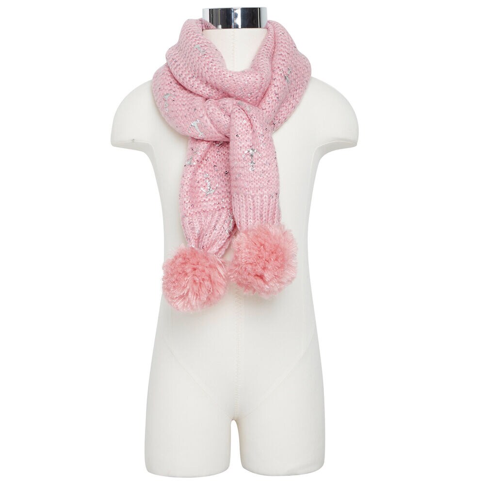 Foil Anchor Scarf,Pink,large