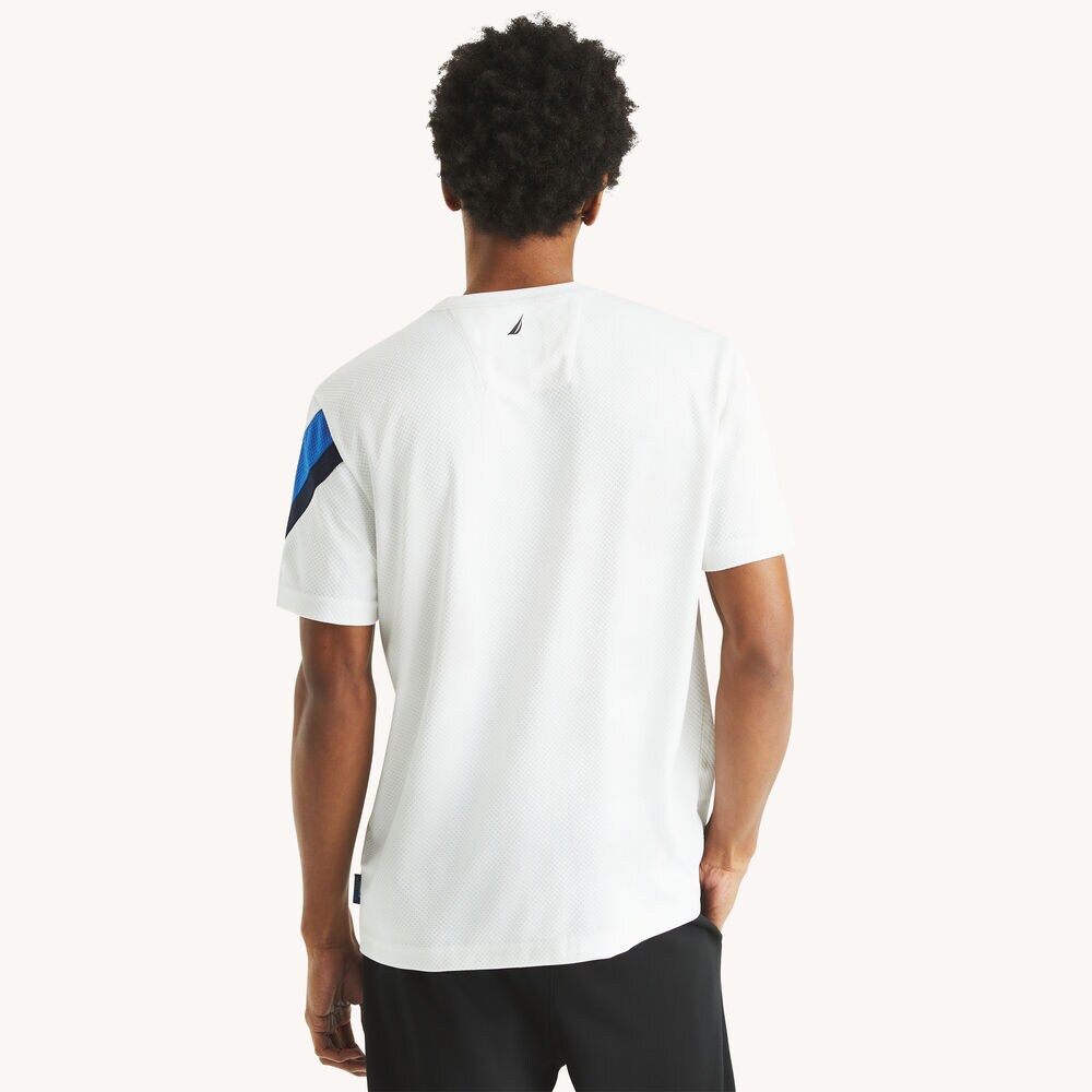 Navtech Crewneck T-Shirt,Bright White,large