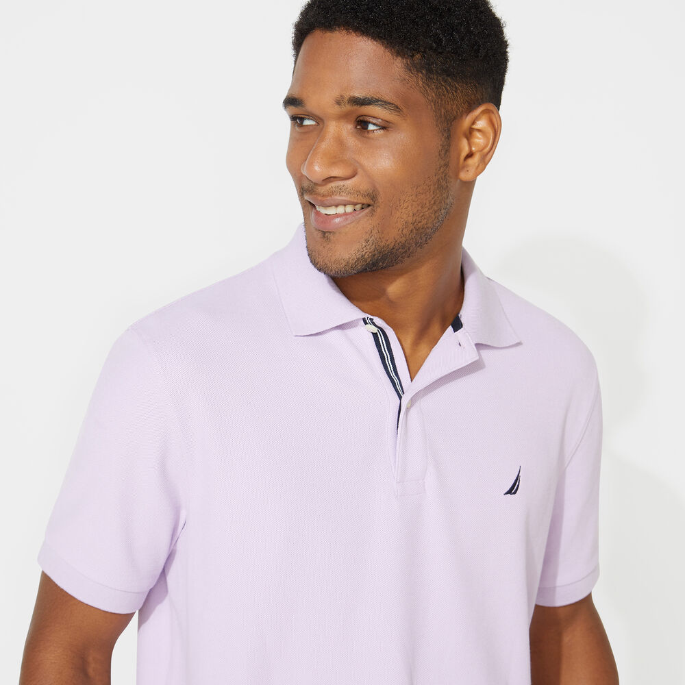BIG & TALL STRETCH MESH POLO,Lavendula,large