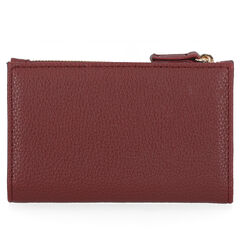Slim Zip Card Case,Bow Burgundy,large