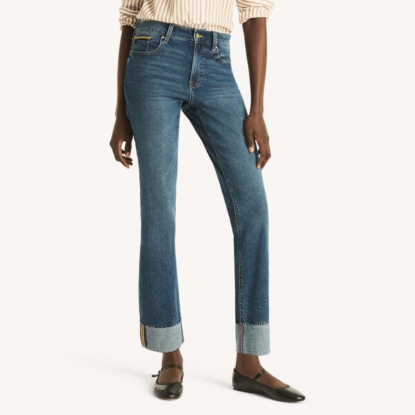 Cuffed Straight Jean