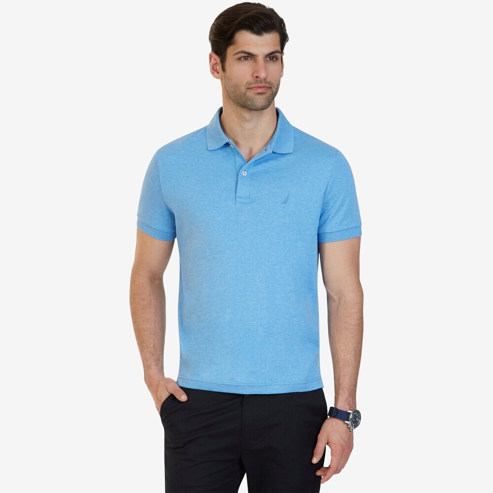 SLIM FIT INTERLOCK POLO,Hawaiian Ocean,large