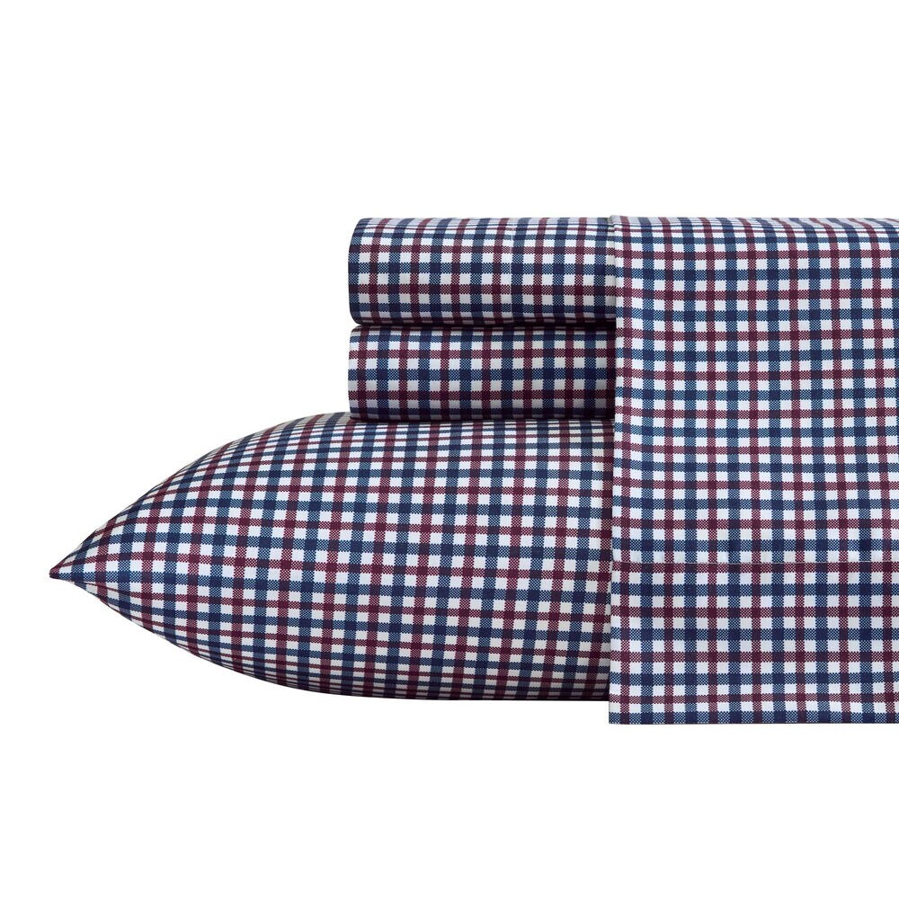 Heritage Plaid Blue Queen Sheet Set,Ballard Blue,large