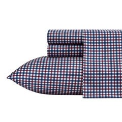 Heritage Plaid Blue Queen Sheet Set,Ballard Blue,large