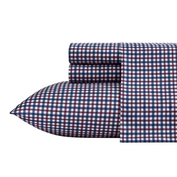 Heritage Plaid Blue Queen Sheet Set