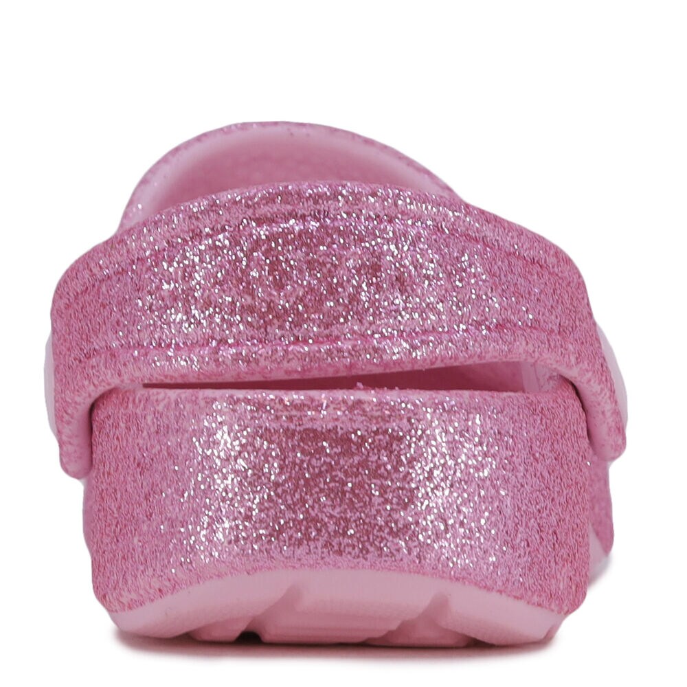 GIRLS' GLITTER CLOG,Teaberry,large