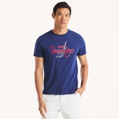 Beach Boys x Nautica Graphic T-Shirt,Blue Depths,large