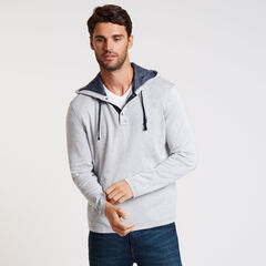 Drawstring Pullover Hoodie,Marshmallow,large