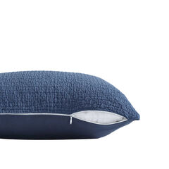 Wave Texture Blue Decorative Pillow,Blue Mirage,large