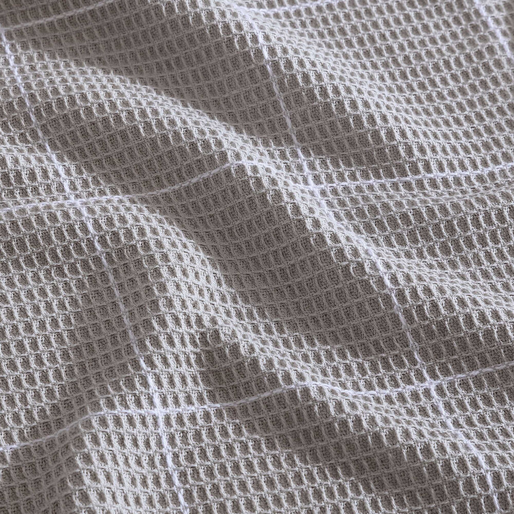 Bridgeport Waffle Grid Grey Full/Queen Blanket,Sienna-dust,large