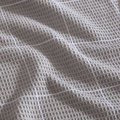 Bridgeport Waffle Grid Grey Full/Queen Blanket,Sienna-dust,large
