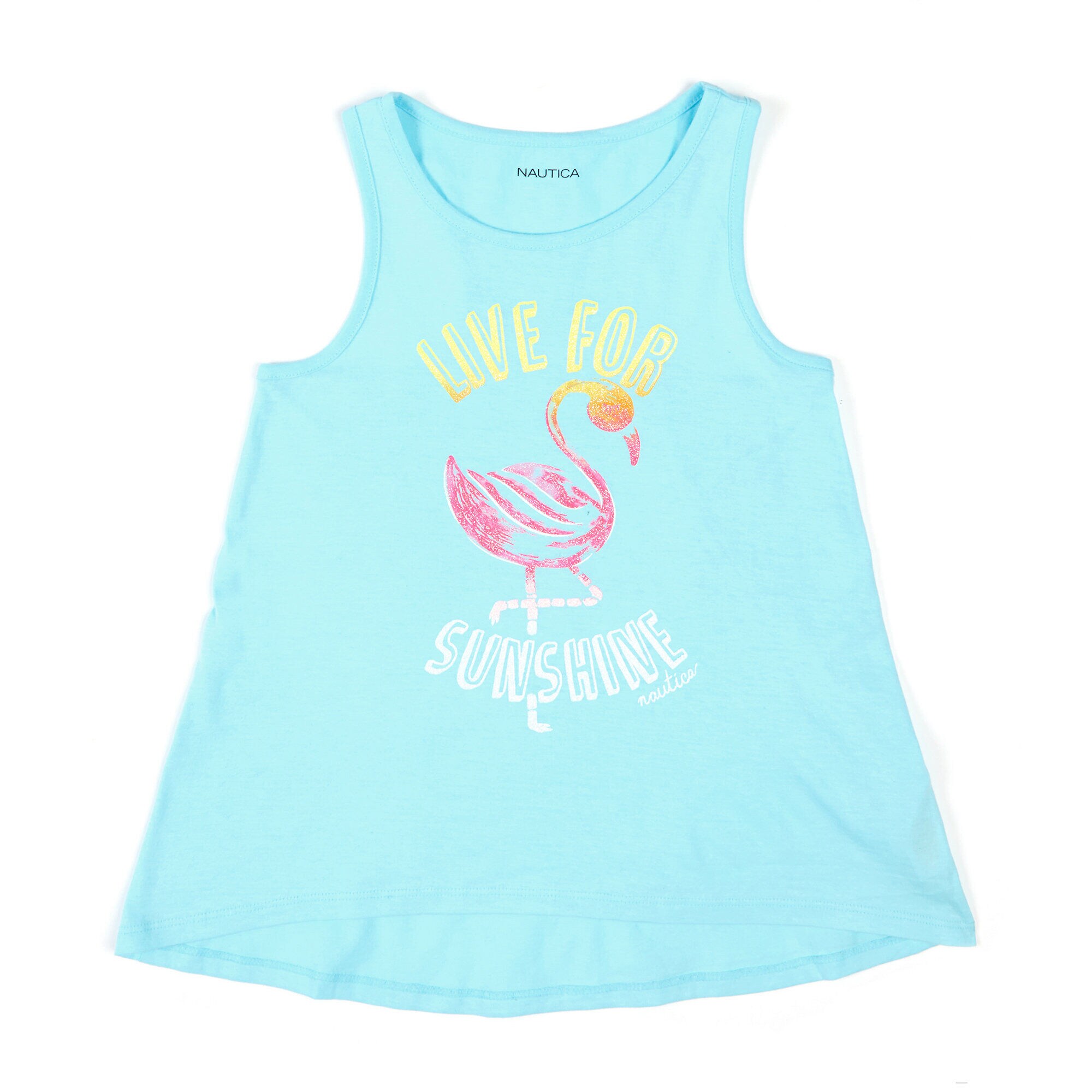Little Girls' Live-4-Sunshine High-Low Tank (4-6X),Star Sapphire,large