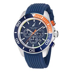Nautica One Silicone Chronograph Watch,Multi,large