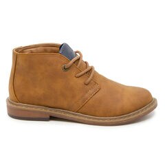 BOY'S NUBUCK CHUKKA BOOT,Dark Brown Heather,large