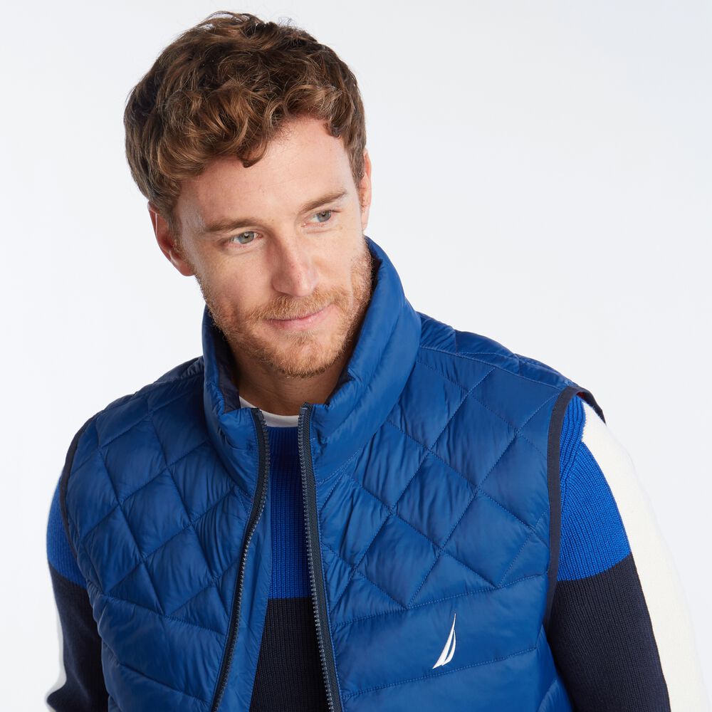 LIGHTWEIGHT TEMPASPHERE QUILTED VEST,Estate Blue,large