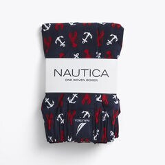 LOBSTER PRINT COTTON BOXER,Light Tide Water Wash,large