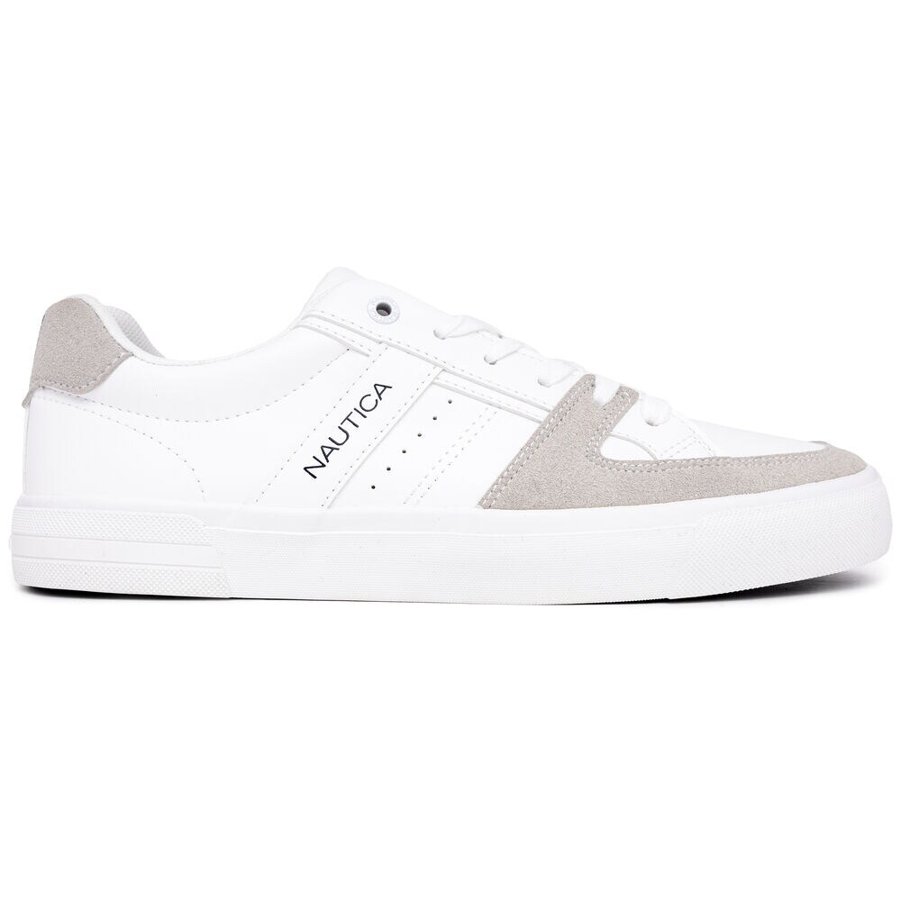 Logo Lace-Up Sneaker,Bright White,large