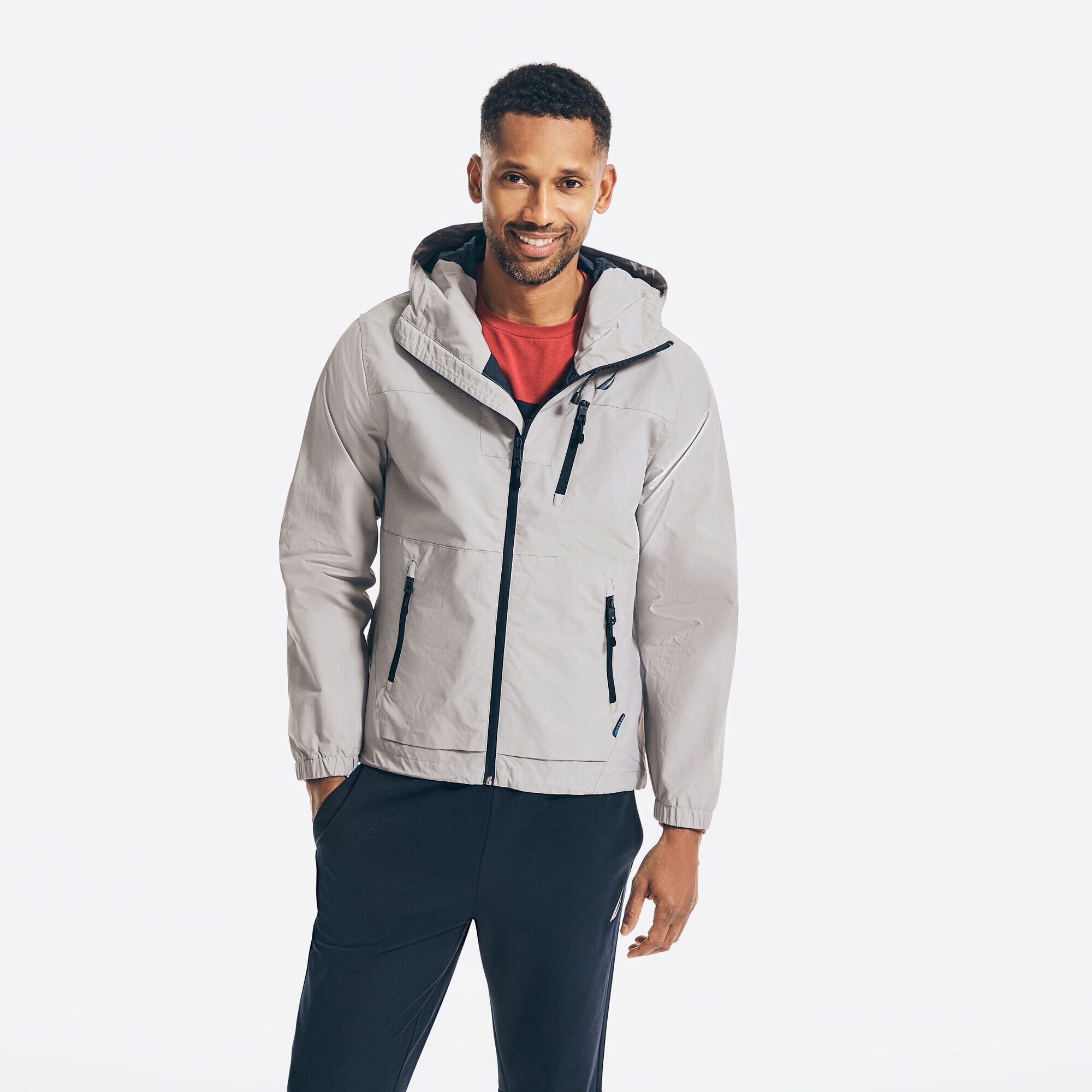NAVTECH TOPSIDE RUNNER JACKET,Light Putty,large