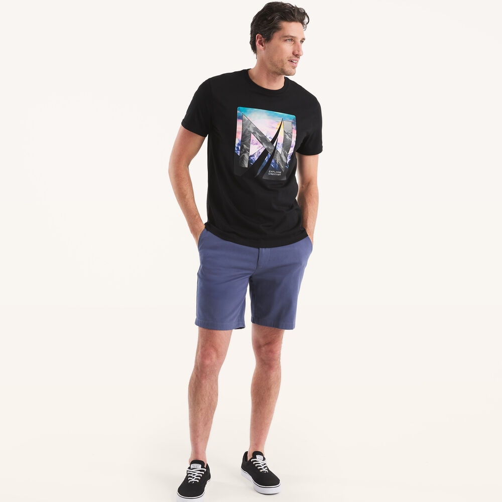 Explore Discover Graphic T-Shirt,True Black,large