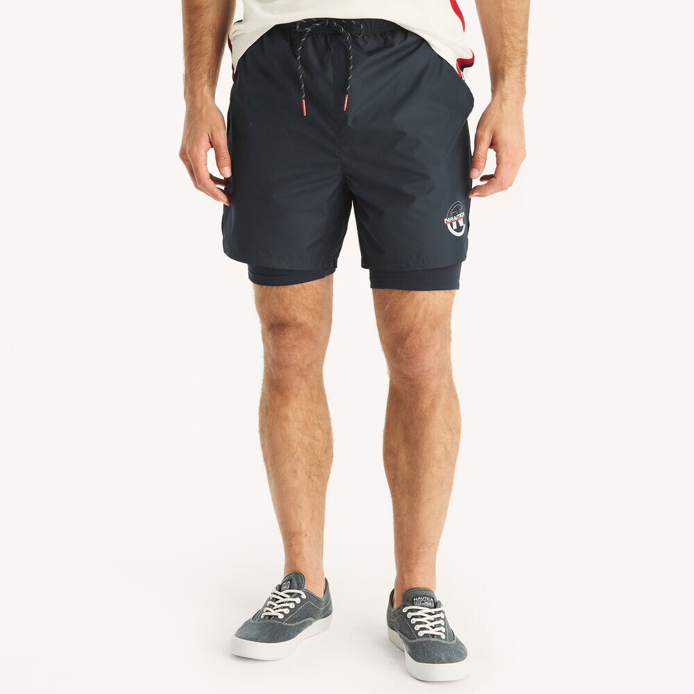 Competition 6" Logo Short,Navy,large