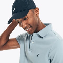 SLIM FIT INTERLOCK POLO,Noon Blue,large