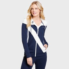 Colorblock 'N' Heritage Full-Zip Hoodie,Stellar Blue Heather,large