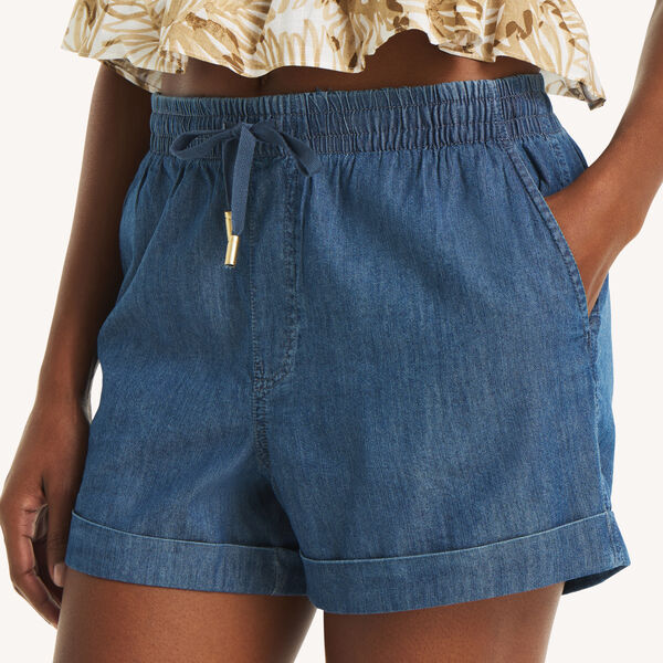 Chambray Pull-On Short