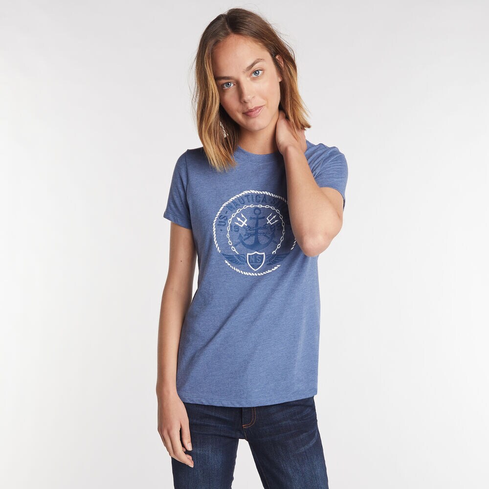 U.S. NAUTICA SAILING GRAPHIC T-SHIRT,Aquabreeze,large