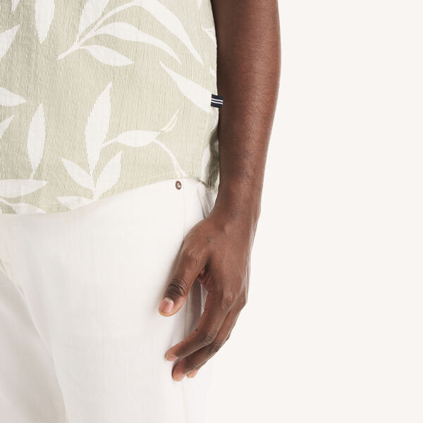 Printed Dobby Short-Sleeve Shirt