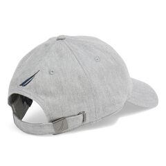 OVAL NAUTICA FLAG PATCH BASEBALL CAP,Grey Heather,large