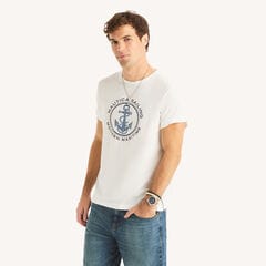 Modern Maritime Graphic T-Shirt,Bright White,large