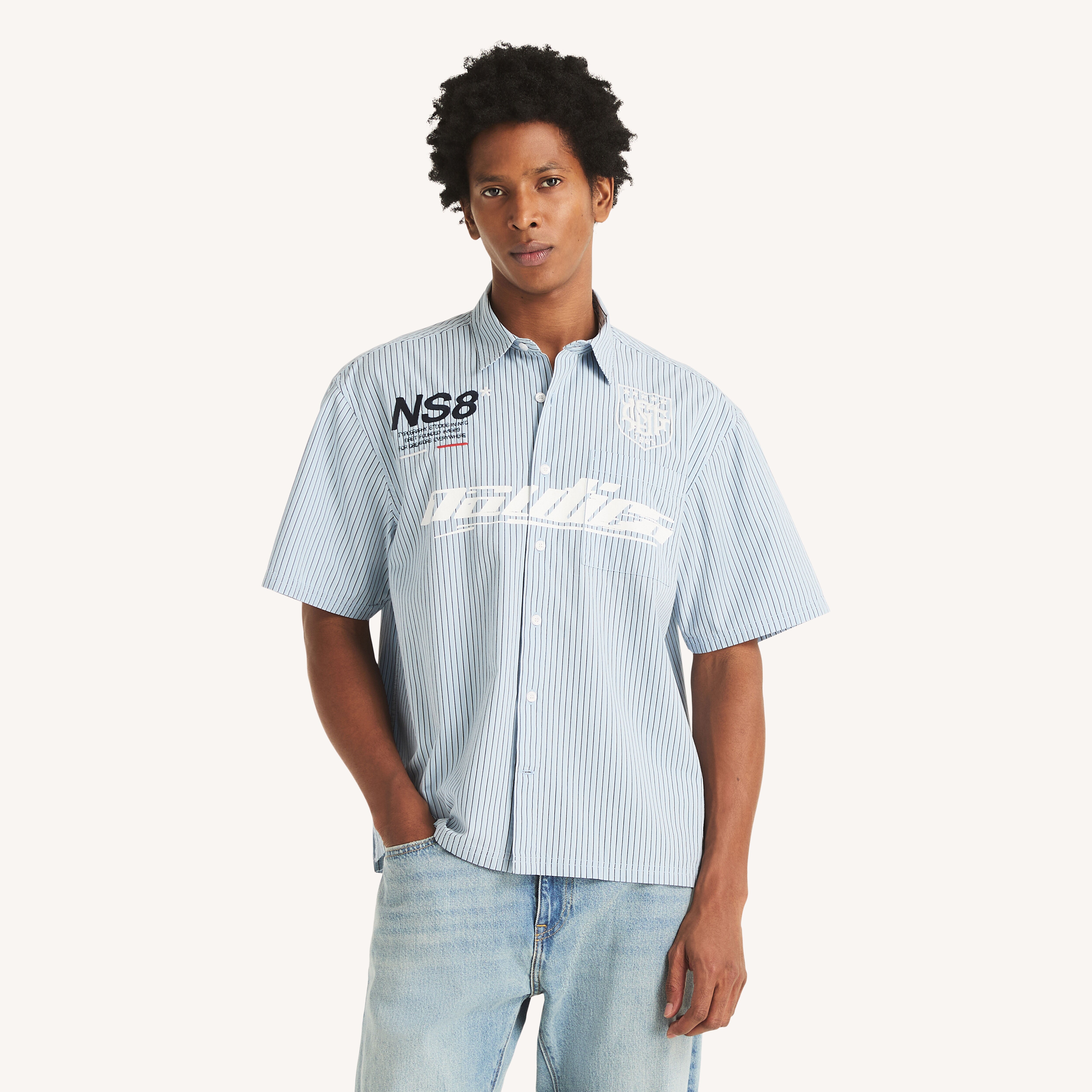 Striped Short-Sleeve Shirt | Nautica
