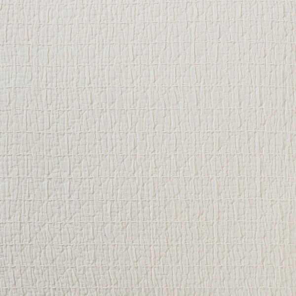 Wave Texture White Decorative Pillow