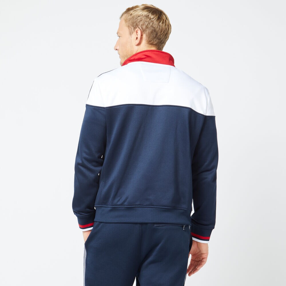 COLORBLOCK TRACK JACKET,Navy,large